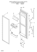 REFRIGERATOR DOOR Diagram and Parts List for CS22AEXHN01  Crosley Refrigerator