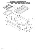 DRAWER & BROILER Diagram and Parts List for SF379LEKV0  Whirlpool Range