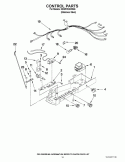 CONTROL PARTS Diagram and Parts List for ED5PVEXWS06  Whirlpool Refrigerator