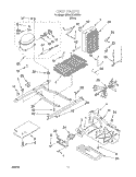 UNIT Diagram and Parts List for 6ED20TKXGW00  Whirlpool Refrigerator