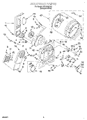 SECTION Diagram and Parts List for RES7646KQ0  Roper Dryer
