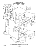 CABINET Diagram and Parts List for ET18HKXSW20  Whirlpool Refrigerator