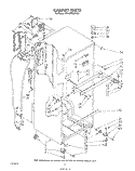 CABINET Diagram and Parts List for RT18BMXVW01  Roper Refrigerator