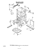 FRAME Diagram and Parts List for TF4500XRP3  Whirlpool Trash Compactor
