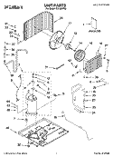 UNIT PARTS Diagram and Parts List for CA18WYS0  Crosley Air Conditioner