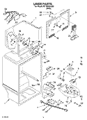 LINER PARTS Diagram and Parts List for ET1MTEXLQ02  Whirlpool Refrigerator