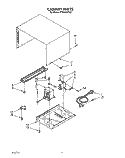 CABINET Diagram and Parts List for MT9160XYB0  Whirlpool Microwave