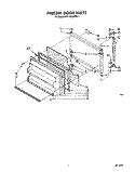 FREEZER DOOR Diagram and Parts List for RT14CKXVW11  Roper Refrigerator