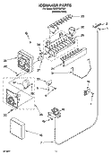ICEMAKER PARTS Diagram and Parts List for ID2GFGXRS01  Whirlpool Refrigerator