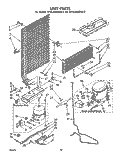 UNIT Diagram and Parts List for ET14JMXMWR3  Whirlpool Refrigerator