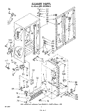 CABINET Diagram and Parts List for EHD191VKWR3  Whirlpool Refrigerator