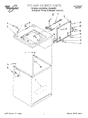 TOP AND CABINET Diagram and Parts List for LSL9345EZ0  Whirlpool Washer