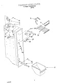 FREEZER LINER Diagram and Parts List for TS22AEXHW03  Whirlpool Refrigerator