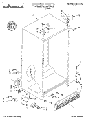 CABINET Diagram and Parts List for 7MED20TQFW00  Whirlpool Refrigerator
