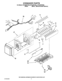 ICEMAKER PARTS Diagram and Parts List for KFXS25RYWH4  KitchenAid Refrigerator