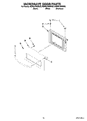 Part Location Diagram of 8304031 Whirlpool DOOR/MW