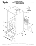 CABINET PARTS Diagram and Parts List for EB9FVHLWS02  Whirlpool Refrigerator