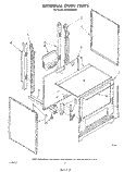 EXTERNAL OVEN Diagram and Parts List for SF3000SRW1  Whirlpool Range