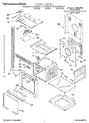 OVEN Diagram and Parts List for KEBS207DBL4  KitchenAid Wall Oven