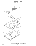SECTION Diagram and Parts List for RC8200XKS0  Whirlpool Cooktop