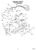 CONTROL PARTS Diagram and Parts List for KSRG25FKSS04  KitchenAid Refrigerator