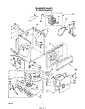 CABINET Diagram and Parts List for LG5796XPW0  Whirlpool Dryer