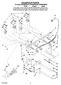 MANIFOLD PARTS Diagram and Parts List for MGRH865QDB12  Maytag Range