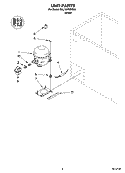 UNIT PARTS, OPTIONAL PARTS (NOT INCLUDED) Diagram and Parts List for EHL151FXRQ00  Whirlpool Freezer