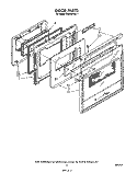 DOOR Diagram and Parts List for RS675PXK1  Whirlpool Range
