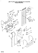 AIR FLOW AND RESERVOIR Diagram and Parts List for KSSS36QDX02  KitchenAid Refrigerator