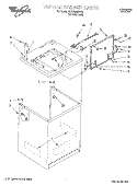TOP AND CABINET Diagram and Parts List for 8LSC8245EG0  Whirlpool Washer