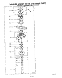 WASHER BASKET DRIVE AND BRAKE Diagram and Parts List for LT5004XMW0  Whirlpool Washer Dryer Combo