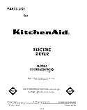 SECTION Diagram and Parts List for KEYE860WPL0  KitchenAid Dryer