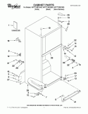 CABINET PARTS Diagram and Parts List for WRT771REYB00  Whirlpool Refrigerator