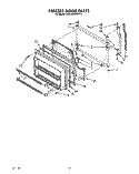 FREEZER DOOR Diagram and Parts List for KTRI18KWWH10  Whirlpool Refrigerator