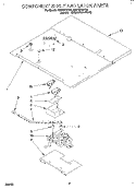 COMPONENT SHELF AND LATCH Diagram and Parts List for RB770PXYQ5  Whirlpool Wall Oven