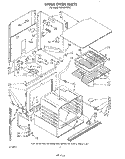 UPPER OVEN Diagram and Parts List for KEBI200VBL2  KitchenAid Wall Oven