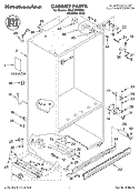 CABINET PARTS Diagram and Parts List for KBLC36FMS00  KitchenAid Refrigerator