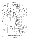 SECTION Diagram and Parts List for LE5700XPW0  Whirlpool Dryer