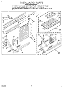 INSTALLATION Diagram and Parts List for ACM184XA1  Whirlpool Air Conditioner