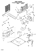 UNIT Diagram and Parts List for ET1FTEXLT00  Whirlpool Refrigerator