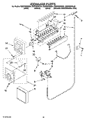 ICEMAKER PARTS, OPTIONAL PARTS (NOT INCLUDED) Diagram and Parts List for ED2FHEXSB04  Whirlpool Refrigerator