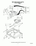 MACHINE BASE PARTS Diagram and Parts List for 7MWT99840WW1  Whirlpool Washer