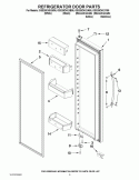 REFRIGERATOR DOOR PARTS Diagram and Parts List for GSS26C4XXA00  Whirlpool Refrigerator