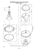 AGITATOR, BASKET AND TUB Diagram and Parts List for LA4800XTF0  Whirlpool Washer