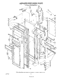 REFRIGERATOR DOOR Diagram and Parts List for ED26MMXRWR4  Whirlpool Refrigerator