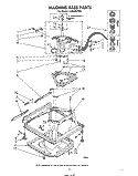 MACHINE BASE Diagram and Parts List for LA5530XPW4  Whirlpool Washer