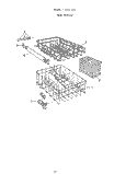 RACK Diagram and Parts List for 8515L10  Roper Dishwasher