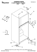 CABINET PARTS Diagram and Parts List for CTB1401VRW00  Whirlpool Refrigerator