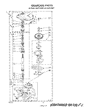 GEARCASE Diagram and Parts List for CA2751XSW0  Whirlpool Washer